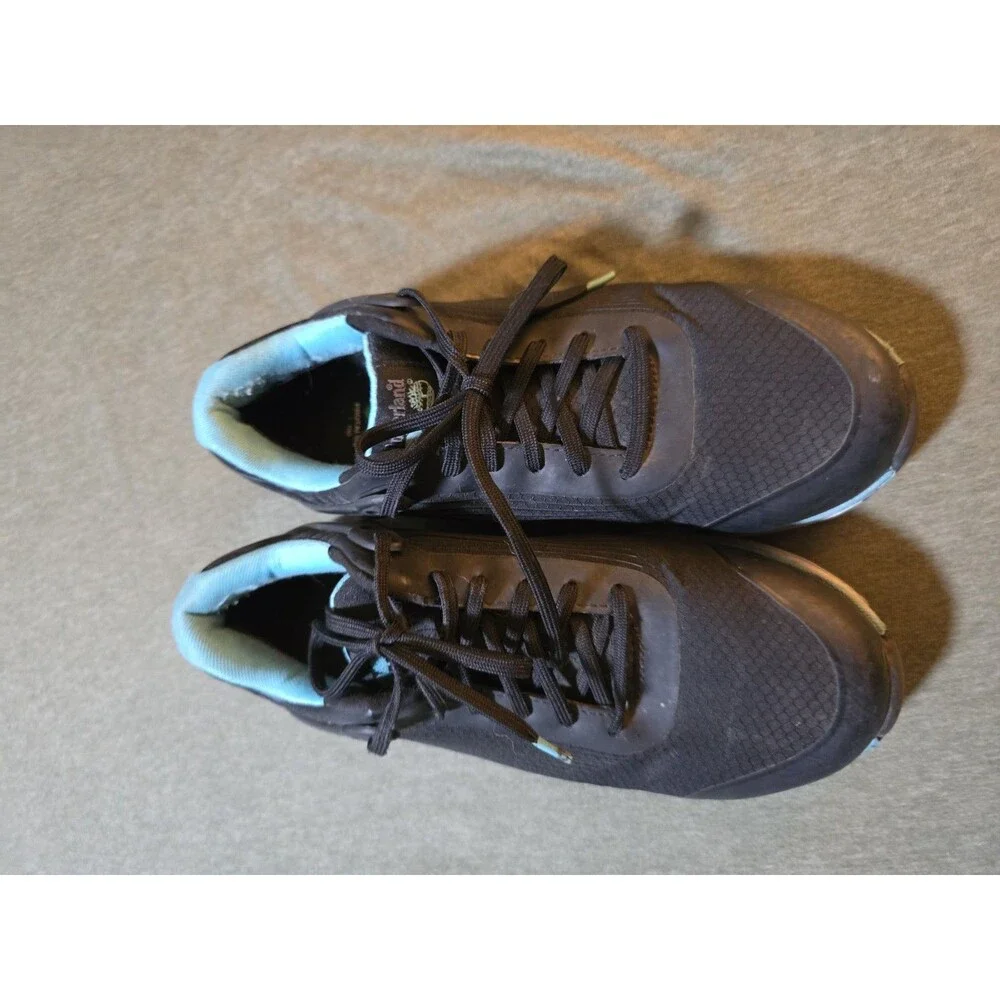 Timberland PRO Drivetrain Composite Safety Toe Work Shoes Black Teal Womens 8.5